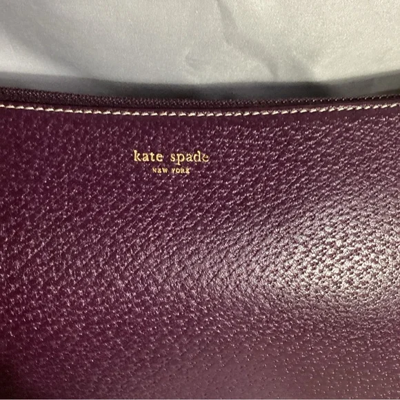 Kate Spade Purple Leather Shoulder Bag w/COA